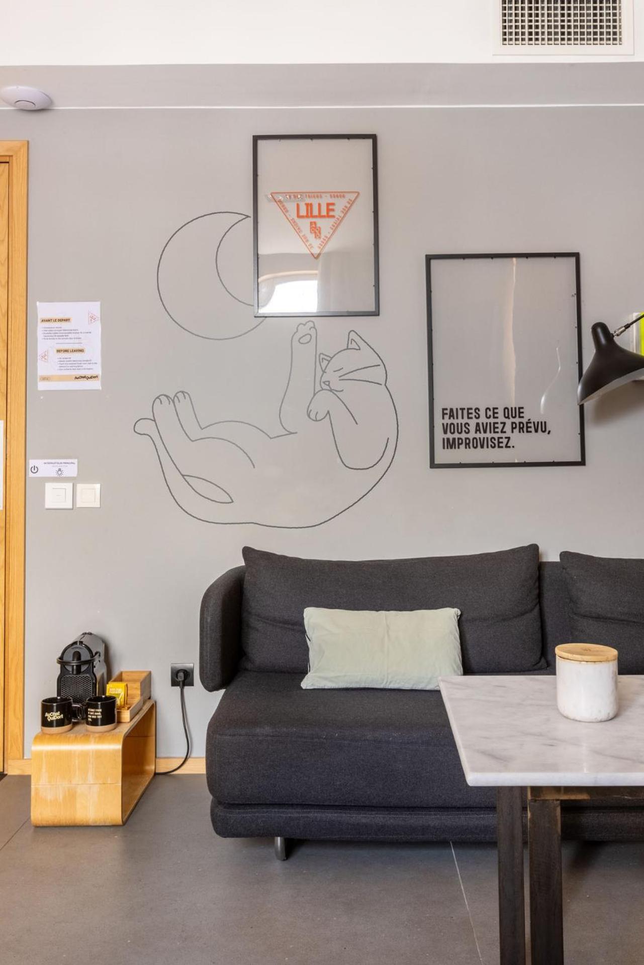 Au Chat Qui Dort Lille - Thiers Værelse billede